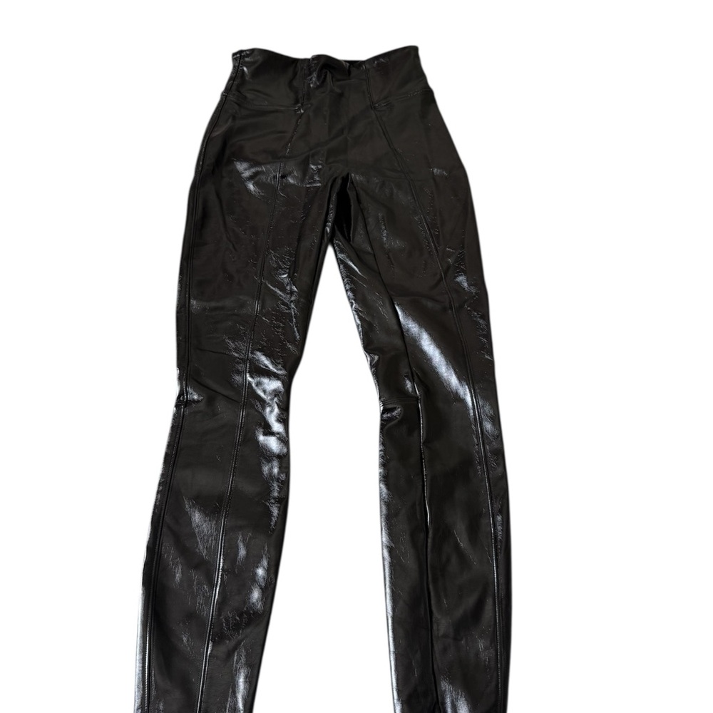 SPANX Black leather Leggings - Picture 5 of 14